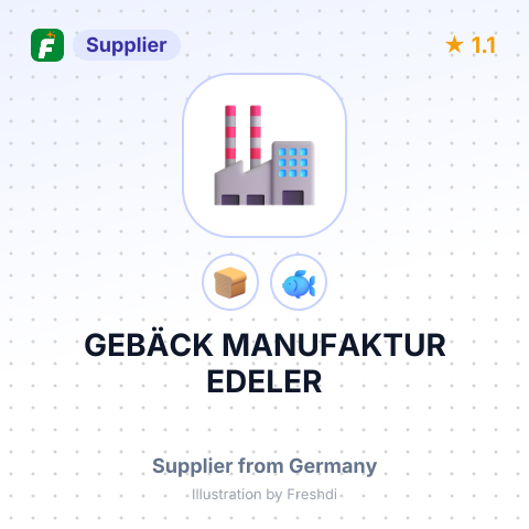 GEBÄCK MANUFAKTUR EDELER – summary card, no photo uploaded yet