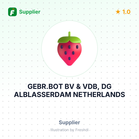 GEBR.BOT BV & VDB, DG ALBLASSERDAM NETHERLANDS – summary card, no photo uploaded yet
