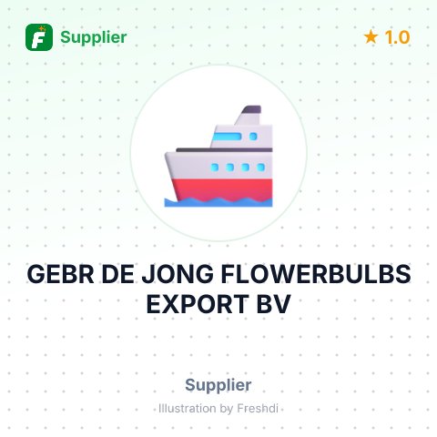 GEBR DE JONG FLOWERBULBS EXPORT BV – summary card, no photo uploaded yet