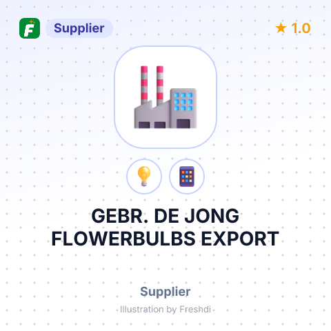 GEBR. DE JONG FLOWERBULBS EXPORT – summary card, no photo uploaded yet