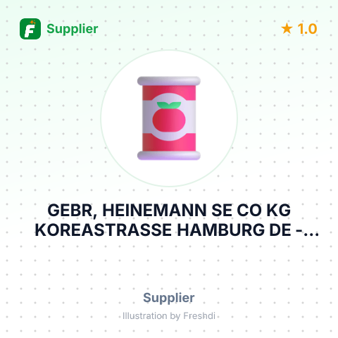 GEBR, HEINEMANN SE CO KG KOREASTRASSE HAMBURG DE – summary card, no photo uploaded yet