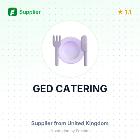 GED CATERING – summary card, no photo uploaded yet