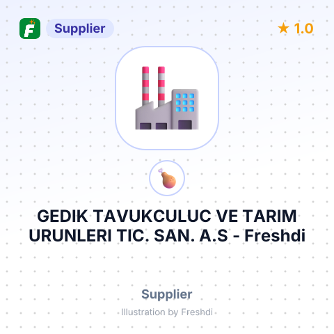 GEDIK TAVUKCULUC VE TARIM URUNLERI TIC. SAN. A.S – summary card, no photo uploaded yet