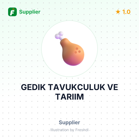GEDIK TAVUKCULUK VE TARIIM – summary card, no photo uploaded yet