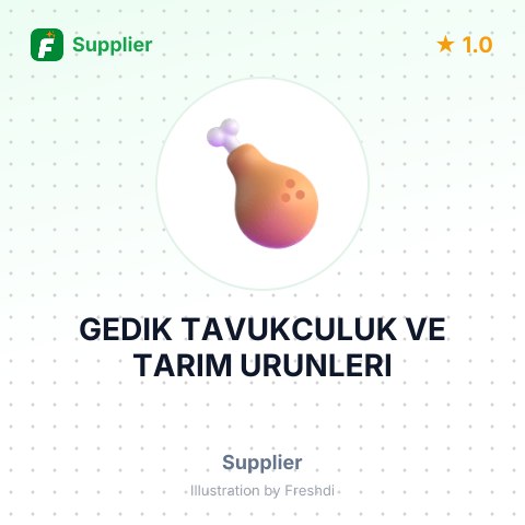 GEDIK TAVUKCULUK VE TARIM URUNLERI – summary card, no photo uploaded yet