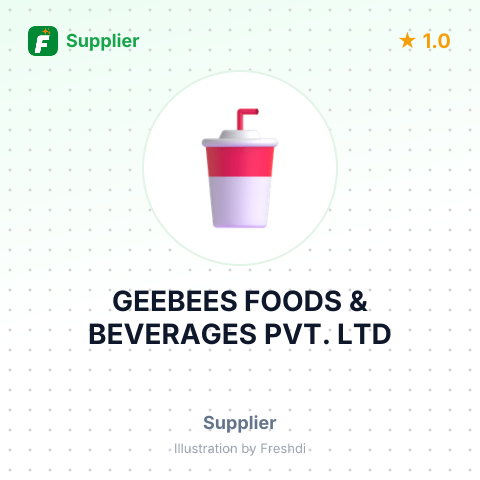 GEEBEES FOODS & BEVERAGES PVT. LTD – summary card, no photo uploaded yet