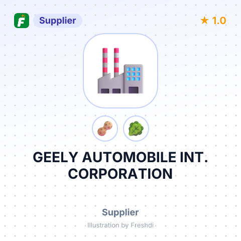 GEELY AUTOMOBILE INT. CORPORATION – summary card, no photo uploaded yet