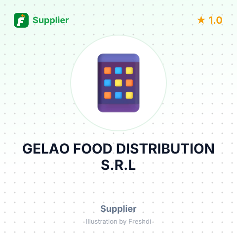 GELAO FOOD DISTRIBUTION S.R.L – summary card, no photo uploaded yet