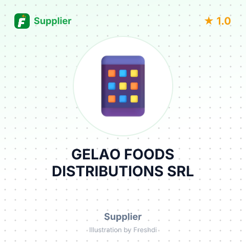 GELAO FOODS DISTRIBUTIONS SRL – summary card, no photo uploaded yet