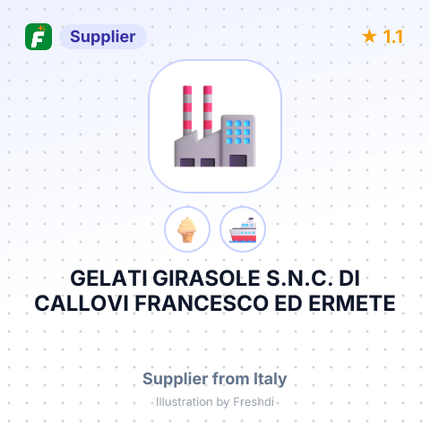 GELATI GIRASOLE S.N.C. DI CALLOVI FRANCESCO ED ERMETE – summary card, no photo uploaded yet