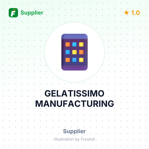 GELATISSIMO MANUFACTURING – summary card, no photo uploaded yet