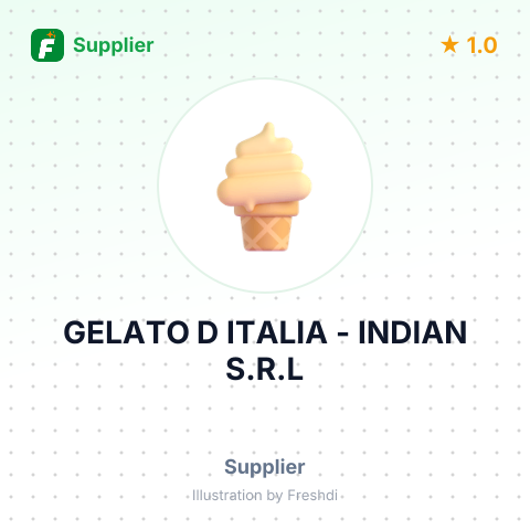 GELATO D ITALIA - INDIAN S.R.L – summary card, no photo uploaded yet
