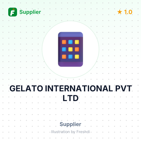 GELATO INTERNATIONAL PVT LTD – summary card, no photo uploaded yet