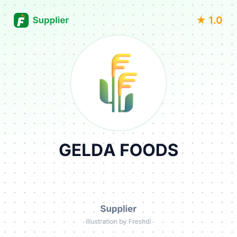 GELDA FOODS – summary card, no photo uploaded yet