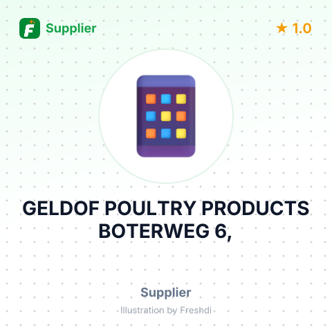 GELDOF POULTRY PRODUCTS BOTERWEG 6, – summary card, no photo uploaded yet