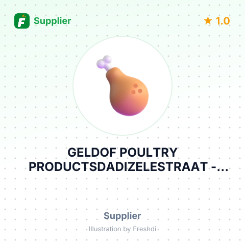GELDOF POULTRY PRODUCTSDADIZELESTRAAT – summary card, no photo uploaded yet