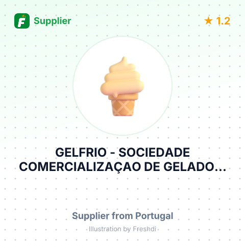 GELFRIO - SOCIEDADE COMERCIALIZAÇAO DE GELADOS, LDA. – summary card, no photo uploaded yet