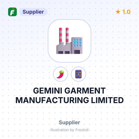 GEMINI GARMENT MANUFACTURING LIMITED – summary card, no photo uploaded yet