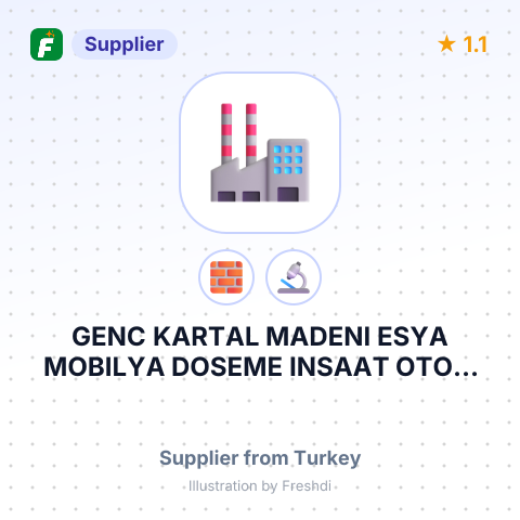 GENC KARTAL MADENI ESYA MOBILYA DOSEME INSAAT OTOM GIDA TAAH SAN TIC LTD STI – summary card, no photo uploaded yet