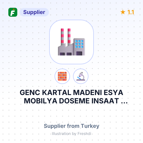 GENC KARTAL MADENI ESYA MOBILYA DOSEME INSAAT OTOMOTIV GIDA TAAHHUT SANAYI TICARET LIMITED SIRKETI – summary card, no photo uploaded yet