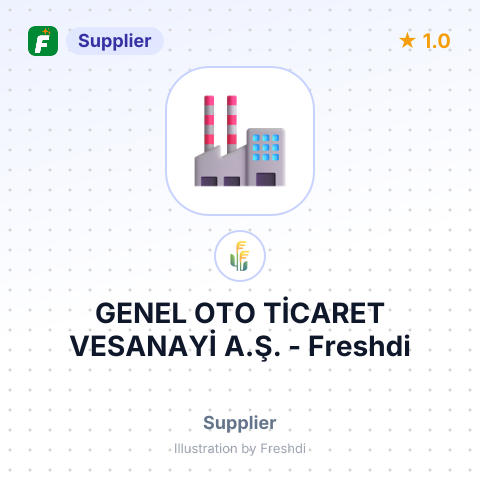 GENEL OTO TİCARET VESANAYİ A.Ş. – summary card, no photo uploaded yet