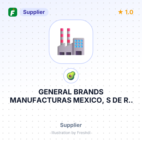 GENERAL BRANDS MANUFACTURAS MEXICO, S DE RL DE CV – summary card, no photo uploaded yet