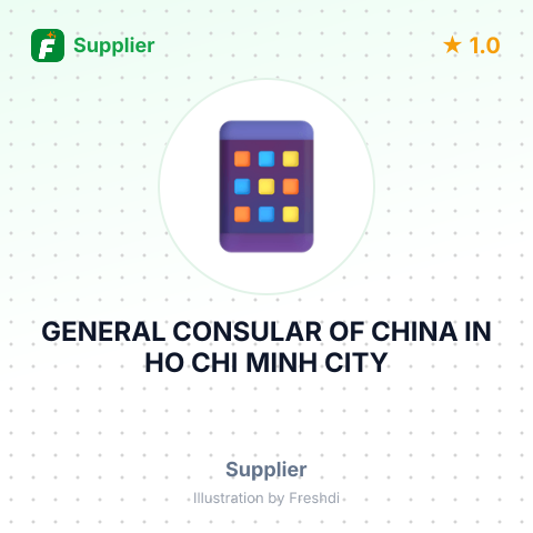 GENERAL CONSULAR OF CHINA IN HO CHI MINH CITY – summary card, no photo uploaded yet