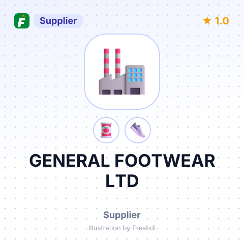GENERAL FOOTWEAR LTD – summary card, no photo uploaded yet