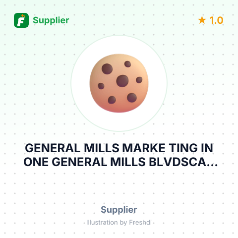 GENERAL MILLS MARKE TING IN ONE GENERAL MILLS BLVDSCAC EXIL- ATTN ANDY LIESMINNEAPOLIS MN – summary card, no photo uploaded yet