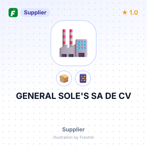 GENERAL SOLE'S SA DE CV – summary card, no photo uploaded yet