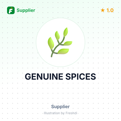 GENUINE SPICES – summary card, no photo uploaded yet