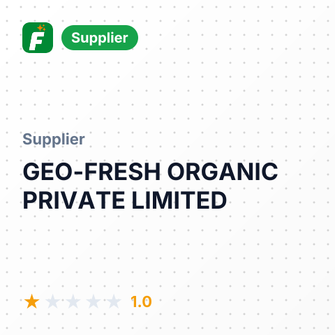 GEO-FRESH ORGANIC PRIVATE LIMITED – summary card, no photo uploaded yet