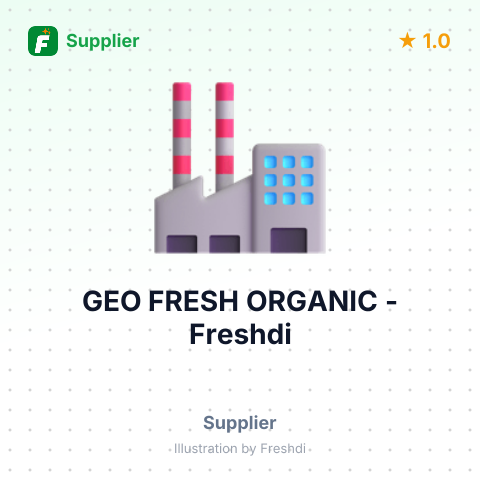GEO FRESH ORGANIC – summary card, no photo uploaded yet