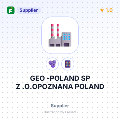 GEO -POLAND SP Z .O.OPOZNANA POLAND – summary card, no photo uploaded yet