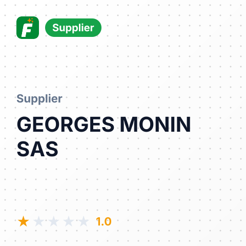 GEORGES MONIN SAS – summary card, no photo uploaded yet