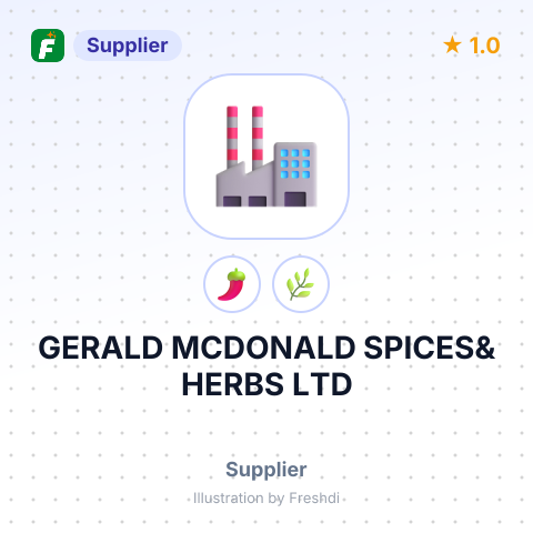 GERALD MCDONALD SPICES& HERBS LTD – summary card, no photo uploaded yet