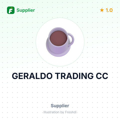 GERALDO TRADING CC – summary card, no photo uploaded yet