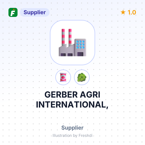 GERBER AGRI INTERNATIONAL, – summary card, no photo uploaded yet