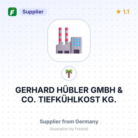 GERHARD HÜBLER GMBH & CO. TIEFKÜHLKOST KG. – summary card, no photo uploaded yet