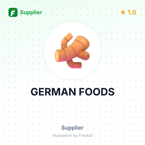 GERMAN FOODS – summary card, no photo uploaded yet