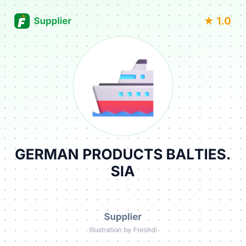 GERMAN PRODUCTS BALTIES. SIA – summary card, no photo uploaded yet