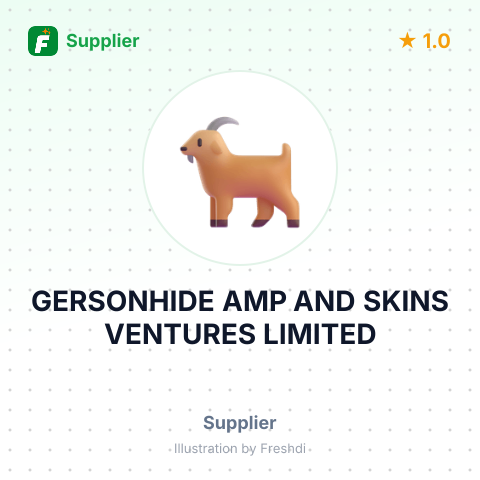 GERSONHIDE AMP AND SKINS VENTURES LIMITED – summary card, no photo uploaded yet