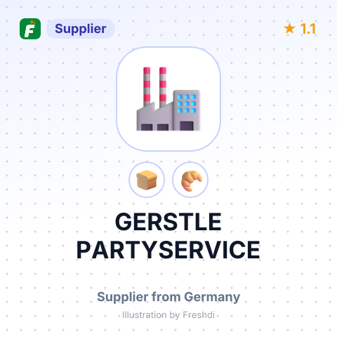 GERSTLE PARTYSERVICE – summary card, no photo uploaded yet