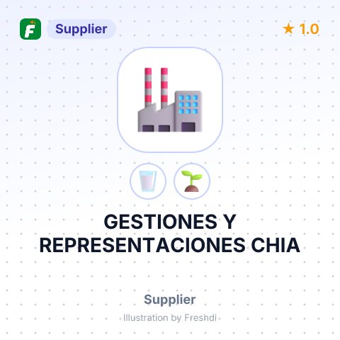GESTIONES Y REPRESENTACIONES CHIA – summary card, no photo uploaded yet