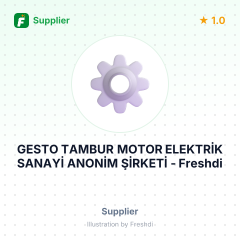 GESTO TAMBUR MOTOR ELEKTRİK SANAYİ ANONİM ŞİRKETİ – summary card, no photo uploaded yet