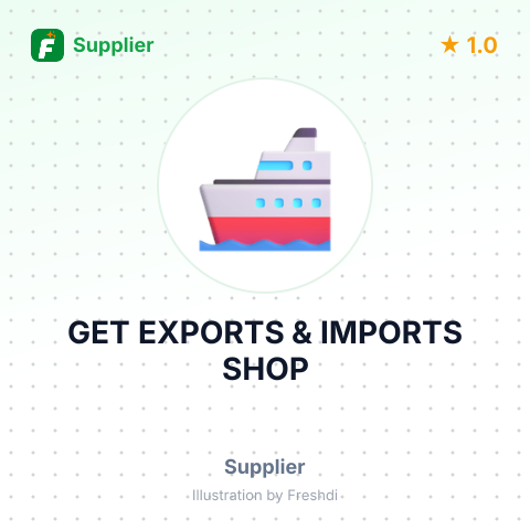 GET EXPORTS & IMPORTS SHOP – summary card, no photo uploaded yet