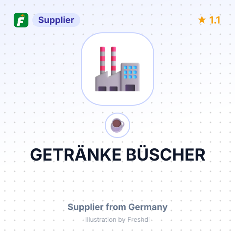GETRÄNKE BÜSCHER – summary card, no photo uploaded yet