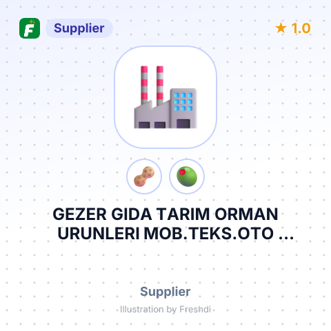 GEZER GIDA TARIM ORMAN URUNLERI MOB.TEKS.OTO INS.SAN.VE TIC. LTD – summary card, no photo uploaded yet