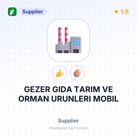 GEZER GIDA TARIM VE ORMAN URUNLERI MOBIL – summary card, no photo uploaded yet