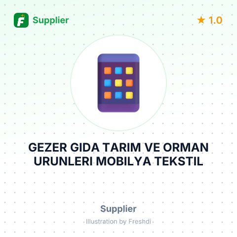 GEZER GIDA TARIM VE ORMAN URUNLERI MOBILYA TEKSTIL – summary card, no photo uploaded yet